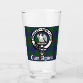 Scottish Clan Agnew Wappen & Tartan Glas (Vorderseite)