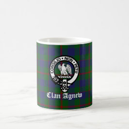 Scottish Clan Agnew Wappen & Tartan Kaffeetasse
