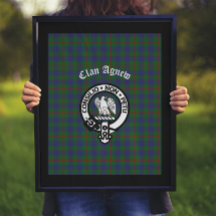 Scottish Clan Agnew Wappen & Tartan