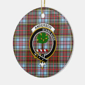Scottish Clan Anderson Ancient Tartan und Wappen Keramik Ornament (Links)