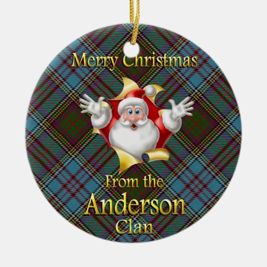 Scottish Clan Anderson Christmas Ornament (Vorne)