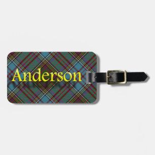 Scottish Clan Anderson Luggage Tag Gepäckanhänger