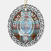 Scottish Clan Anderson Tartan und Wappen Keramik Ornament (Links)