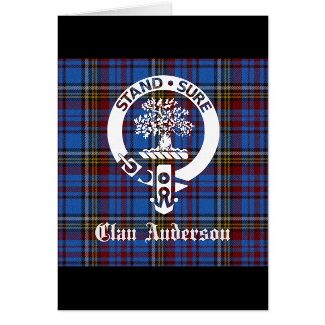 Scottish Clan Anderson Wappen & Tartan (Vorne)