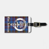 Scottish Clan Anderson Wappen & Tartan Gepäckanhänger (Vorderseite horizontal)
