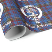 Scottish Clan Anderson Wappen & Tartan Geschenkpapier (Rolleneckpunkt)