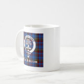 Scottish Clan Anderson Wappen & Tartan Kaffeetasse (Vorderseite Links)