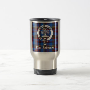 Scottish Clan Anderson Wappen & Tartan Reisebecher