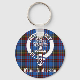 Scottish Clan Anderson Wappen & Tartan Schlüsselanhänger