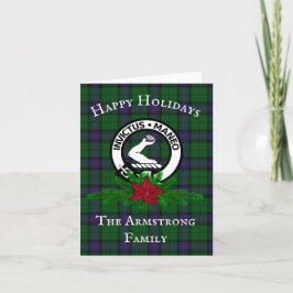 Scottish Clan Armstrong Custom Christmas Card Karte