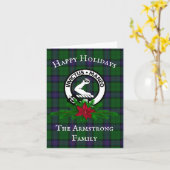 Scottish Clan Armstrong Custom Christmas Card Karte (Gelbe Blume)