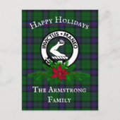 Scottish Clan Armstrong Holiday Postcard Postkarte (Vorderseite)