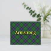 Scottish Clan Armstrong Postkarte (Stehend Vorderseite)