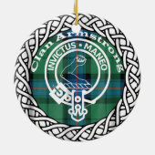 Scottish Clan Armstrong Tartan und Wappen Keramik Ornament (Hinten)