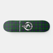 Scottish Clan Armstrong Wappen Abzeichen und Tarta Skateboard (Horizontal)