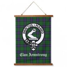 Scottish Clan Armstrong Wappen Abzeichen und Tarta