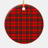 Scottish Clan Bain Tartan und Wappen Keramik Ornament (Hinten)