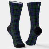 Scottish Clan Baird Tartan Kariert Socken (Gewinkelt)