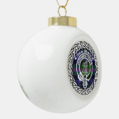 Scottish Clan Baird Tartan und Wappen Keramik Kugel-Ornament (Links)