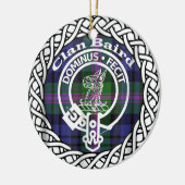 Scottish Clan Baird Tartan und Wappen Keramik Ornament (Links)