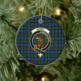 Scottish Clan Baird Tartan und Wappen Keramik Ornament