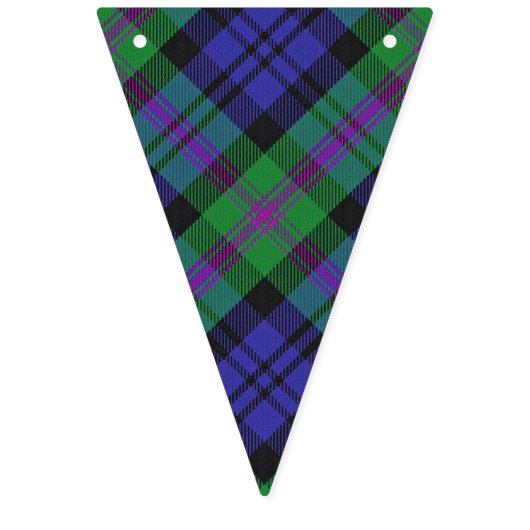 Scottish Clan Baird Tartan Wimpelkette (Erste Fahne)