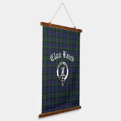 Scottish Clan Baird Wappen Tartan Wandteppich Mit Holzrahmen (Gewinkelt)
