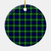 Scottish Clan Bannerman Tartan und Wappen Keramik Ornament (Hinten)