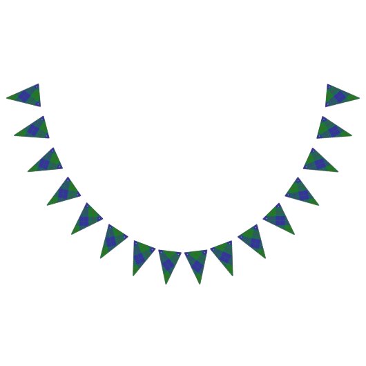 Scottish Clan Barclay Hunting Tartan Wimpelkette (Alle)