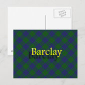 Scottish Clan Barclay Postkarte (Vorne/Hinten)