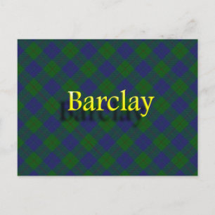 Scottish Clan Barclay Postkarte