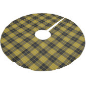 Scottish Clan Barclay Yellow Black Dress Tartan Polyester Weihnachtsbaumdecke (Schrägansicht)