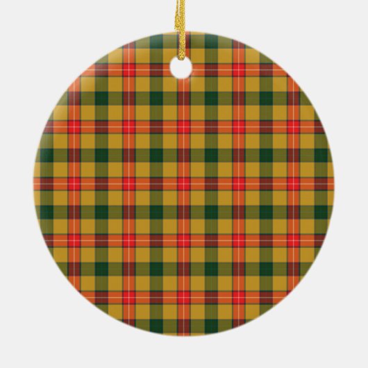 Scottish Clan Baxter Tartan und Wappen Keramik Ornament (Hinten)