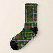 Scottish Clan Bisset Tartan Kariert Socken (Links - Außen)