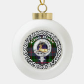 Scottish Clan Blair Old Tartan und Wappen Keramik Kugel-Ornament (Vorderseite)