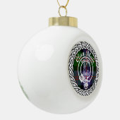 Scottish Clan Blair Tartan und Wappen Keramik Kugel-Ornament (Links)