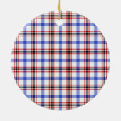 Scottish Clan Boswell Modern Tartan und Wappen Keramik Ornament (Hinten)