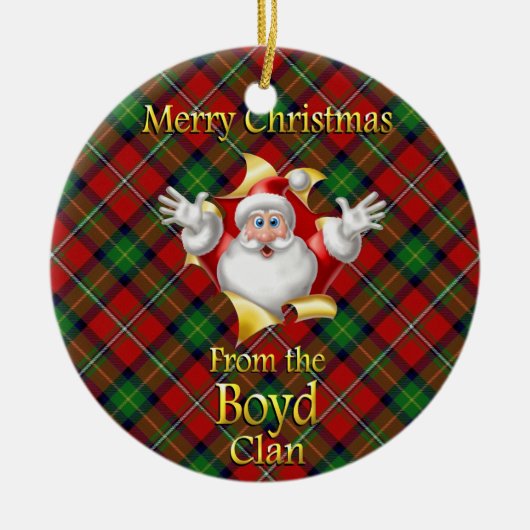 Scottish Clan Boyd Christmas Ornament (Vorne)