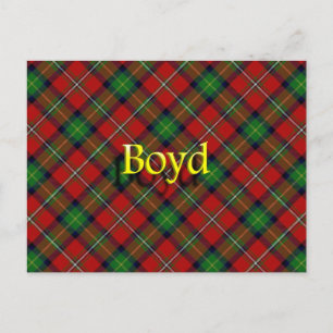 Scottish Clan Boyd Postkarte