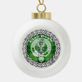 Scottish Clan Boyle Tartan und Wappen Keramik Kugel-Ornament (Vorderseite)