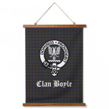 Scottish Clan Boyle Wappen Abzeichen & Tartan