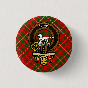 Scottish Clan Bruce Abzeichen und Wappen Wappen Button