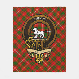 Scottish Clan Bruce Abzeichen und Wappen | Wappen Fleecedecke