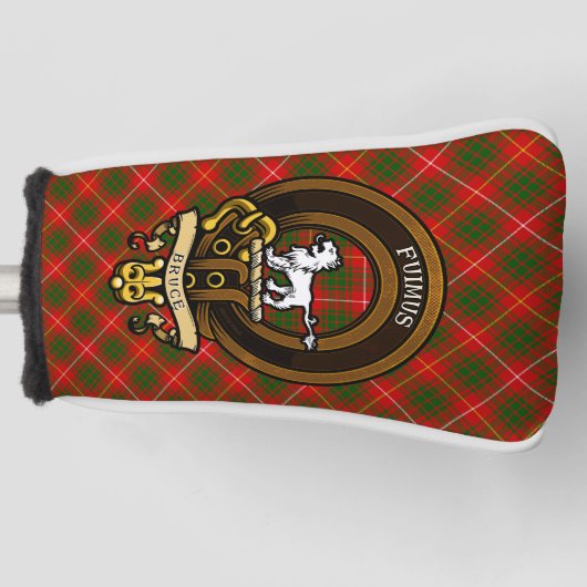 Scottish Clan Bruce Abzeichen und Wappen | Wappen Golf Headcover (Vorderseite)