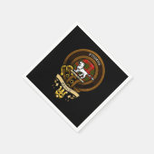 Scottish Clan Bruce Abzeichen und Wappen | Wappen Serviette (Ecke)