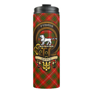 Scottish Clan Bruce Abzeichen und Wappen Wappen Thermosbecher