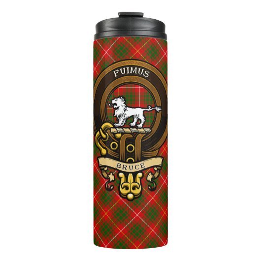 Scottish Clan Bruce Abzeichen und Wappen | Wappen Thermosbecher (Vorderseite)