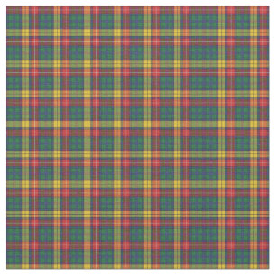 Scottish Clan Buchanan Kariert Red Green Yellow Stoff