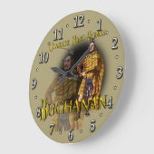 Scottish Clan Buchanan Tartan Große Wanduhr (Winkel)