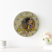 Scottish Clan Buchanan Tartan Große Wanduhr (Zuhause)